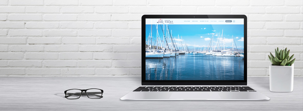 Website en una laptop