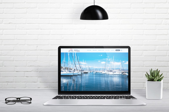 Website en una laptop
